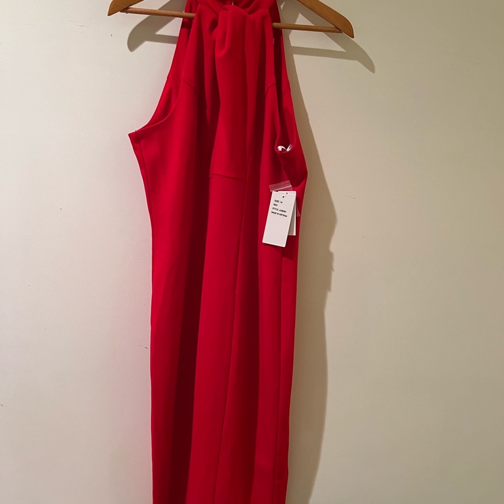 Julia Jordan Red Midi Dress